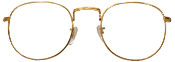 Gold Full Rim Eyeglasses